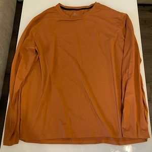 burnt orange long sleeve tshirt